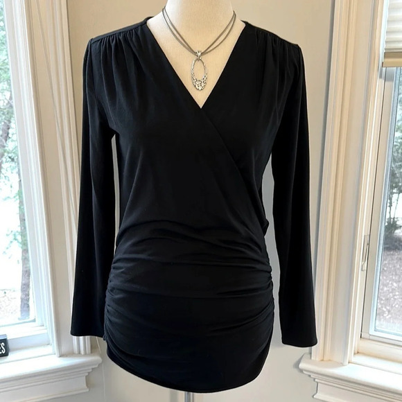 J Crew Ruched Wrap Tee, NWOT - Picture 1 of 7